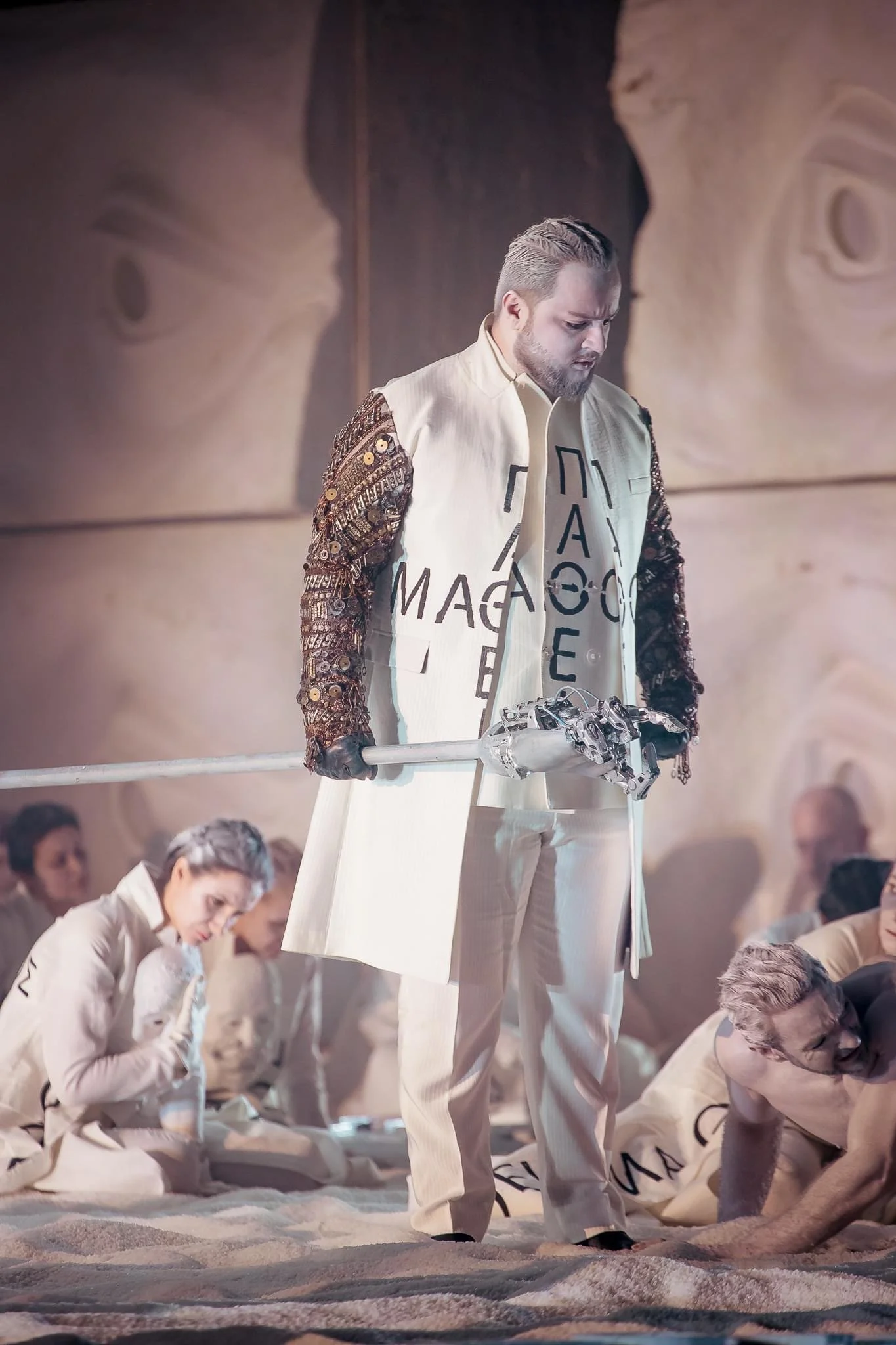 Andrei Petre as Laios at the National Bucharest Opera.