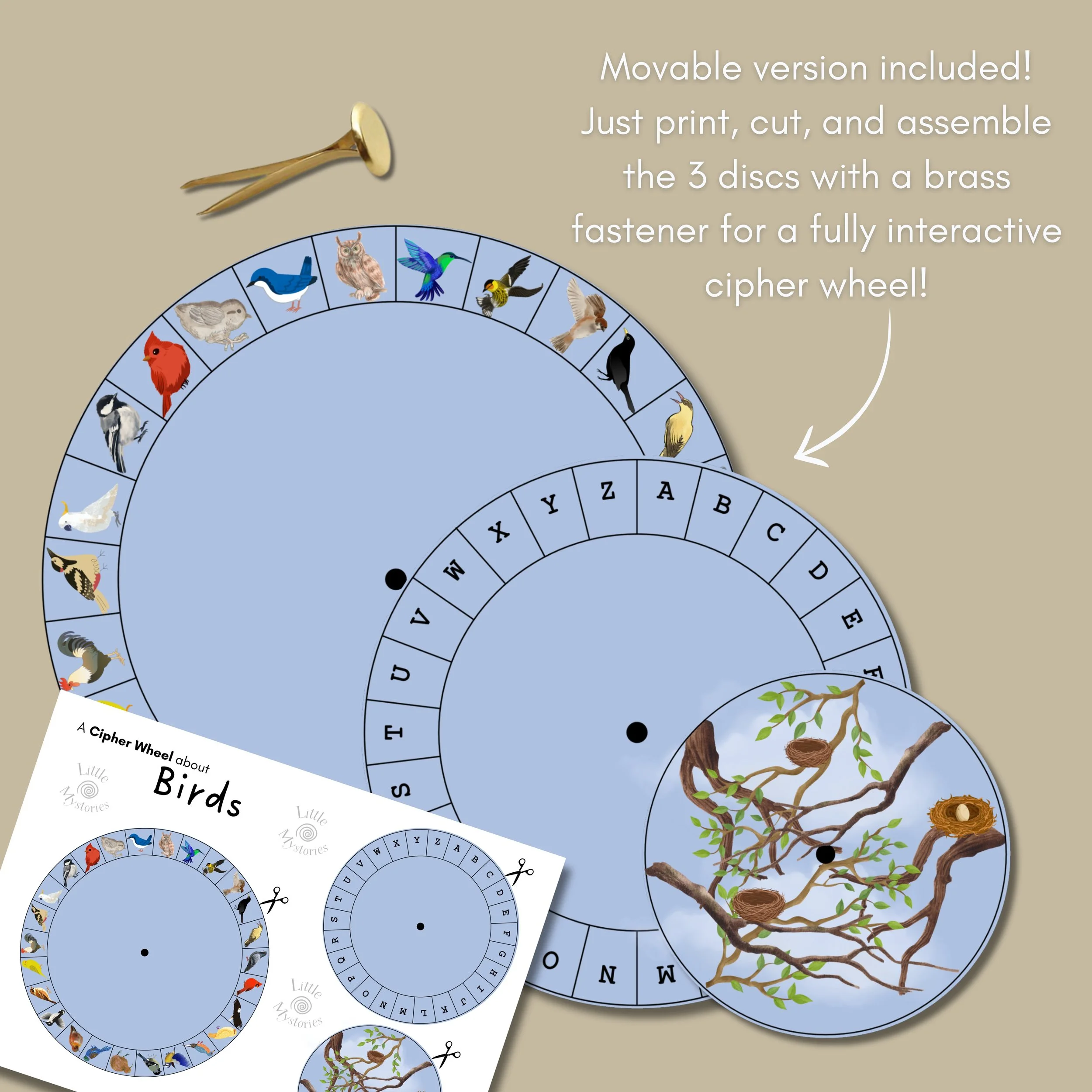 A Cipher Wheel about Birds
