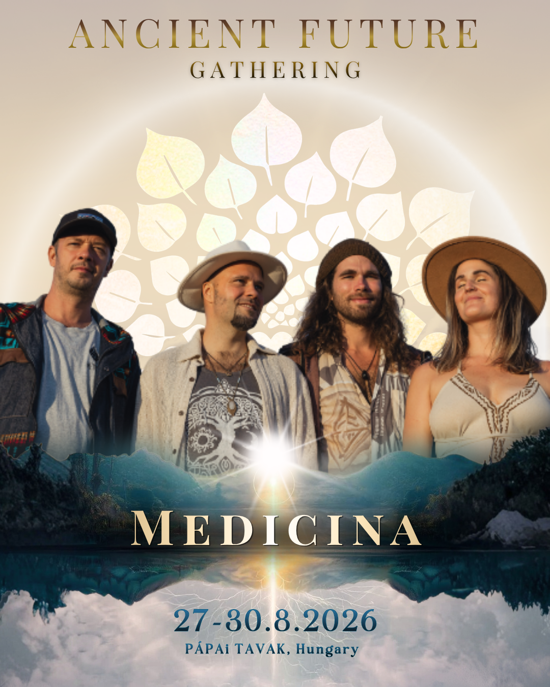 The Medicina is a Hungarian world music formation of four beautiful souls, who have found each other during sacred ceremonies and connected through music to perform healing and mantra songs from South-American and Indian traditions to their audience.