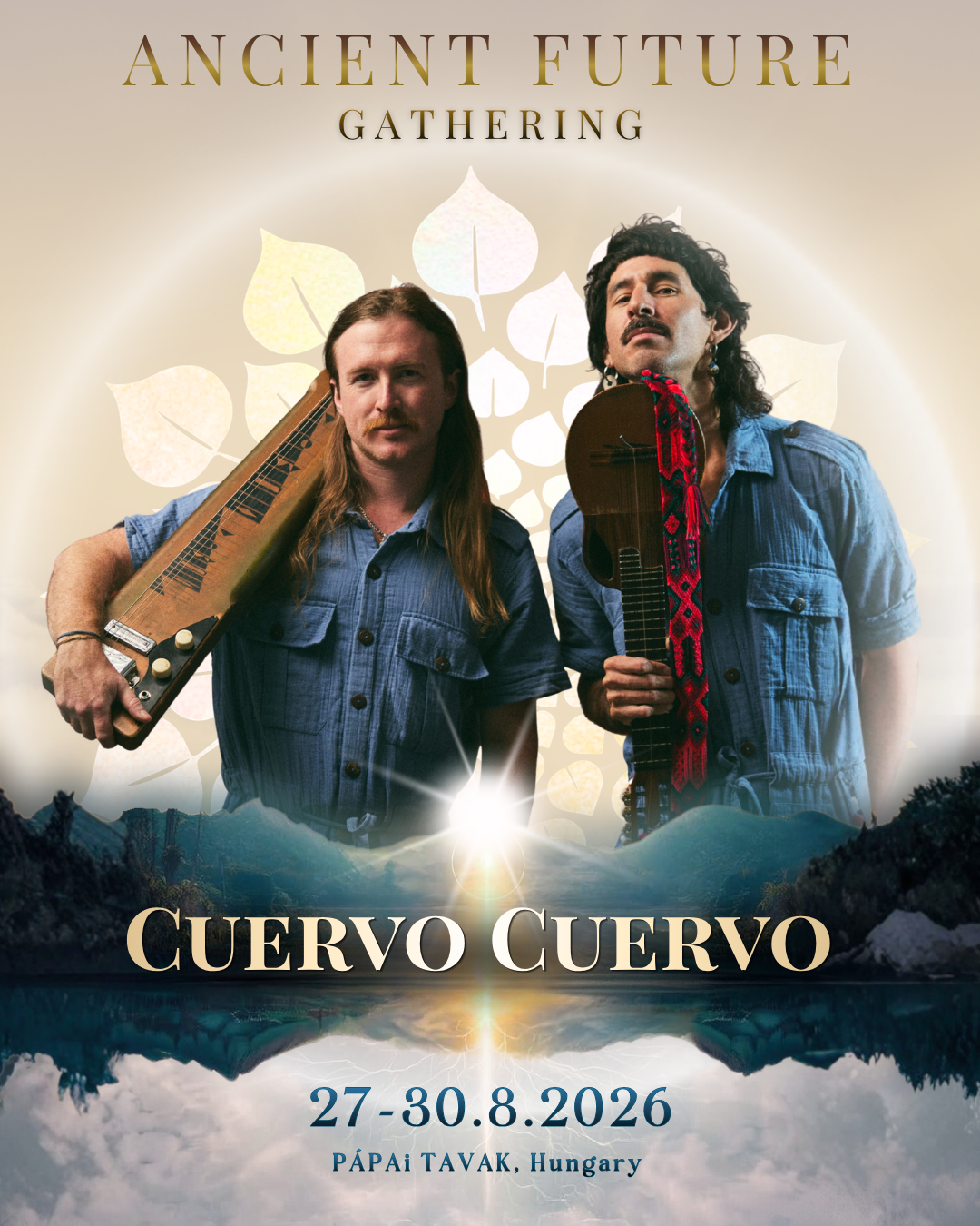 Cuervo Cuervo is the meeting of the minds of Argentinian musician and charango player Agustin Ganem and American producer and multi instrumentalist Benjamin Hill. They create a unique fusion of psychedelic electronic music fused with Latin American f