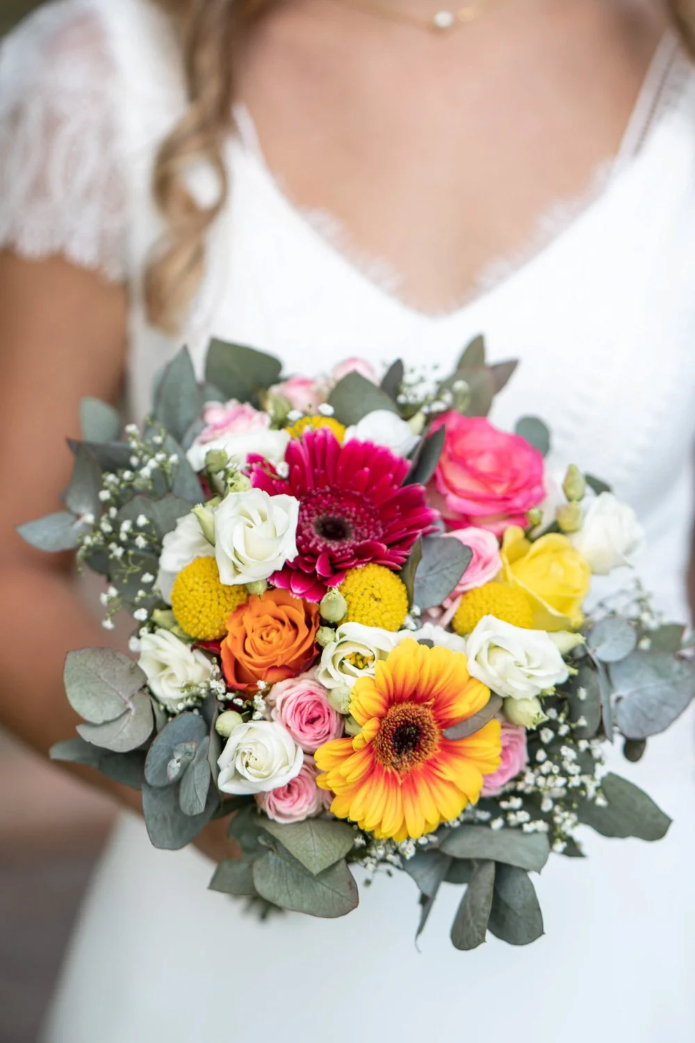 Le bouquet de la mariée, Lunéville - 2021. Par Viviane Eyer, Photographe de Mariage en Meurthe et Moselle.