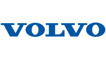 Logotipo de Volvo en color azul y negro.