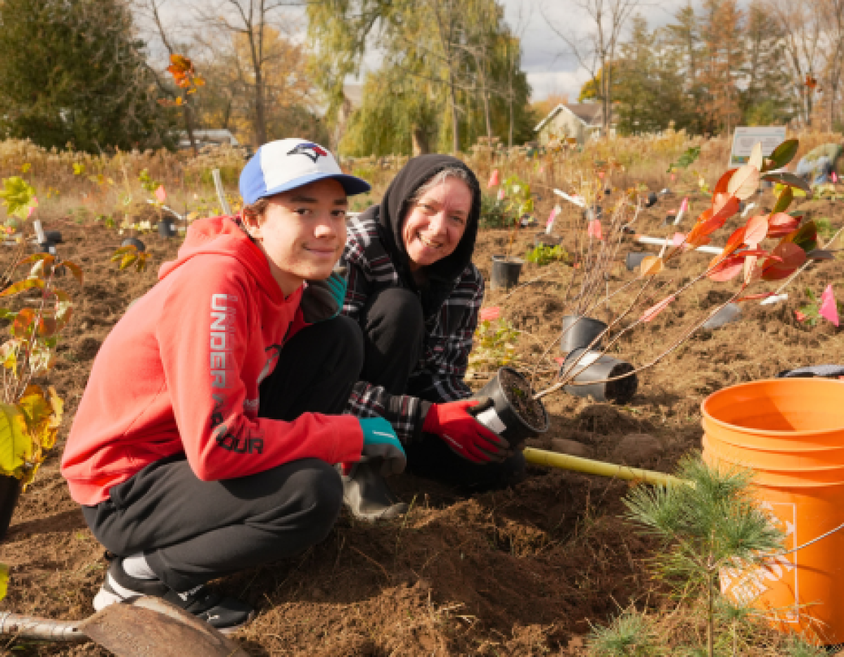 Community Tree Planting Event in Treasure Hill Park (Georgina)