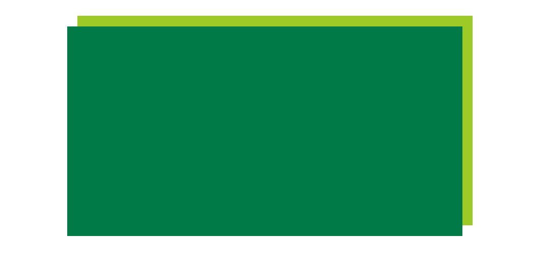 Abstract graphic with overlapping rectangles in green shades, with a black background.