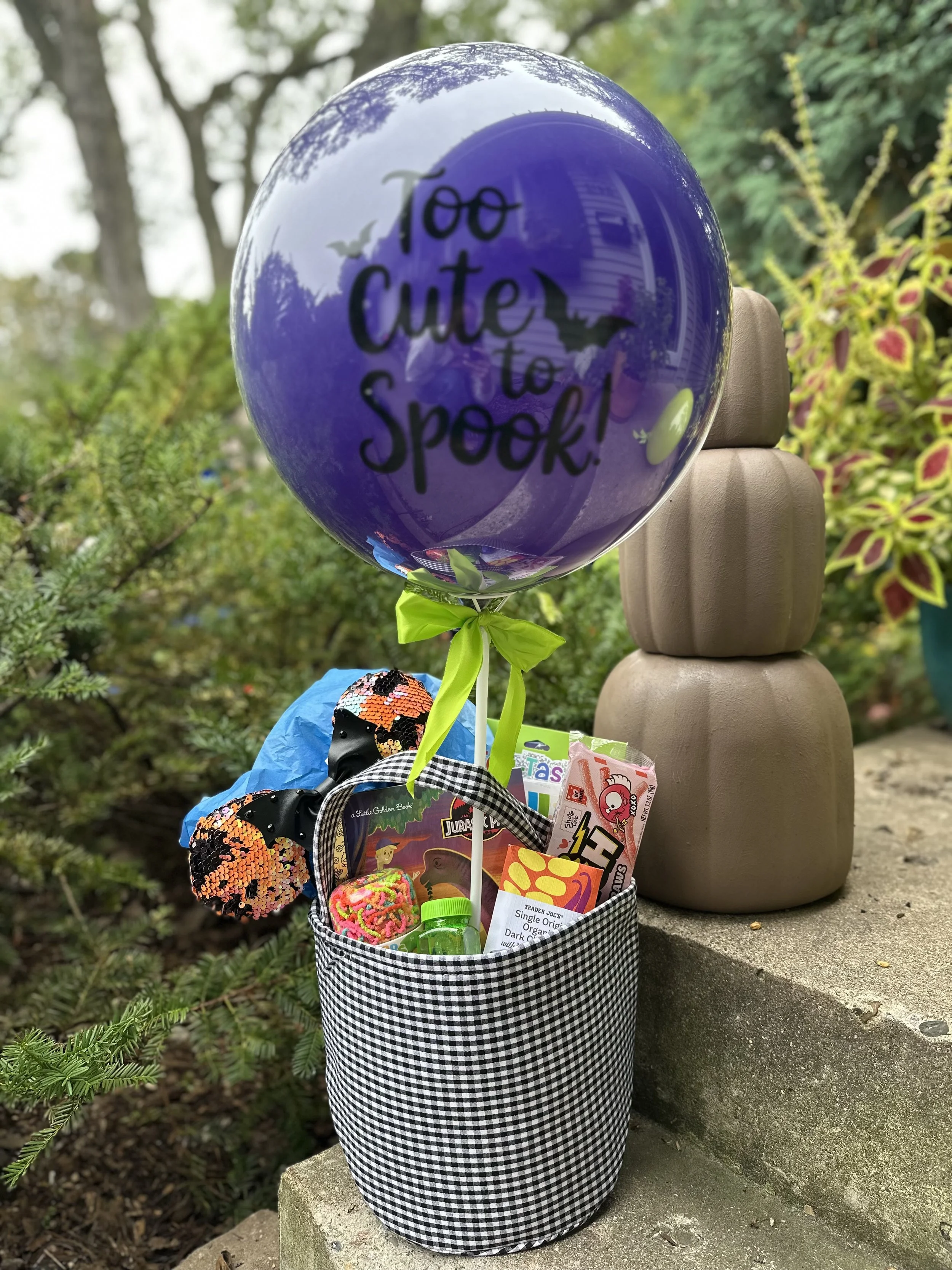 Boo Basket with Embroidery