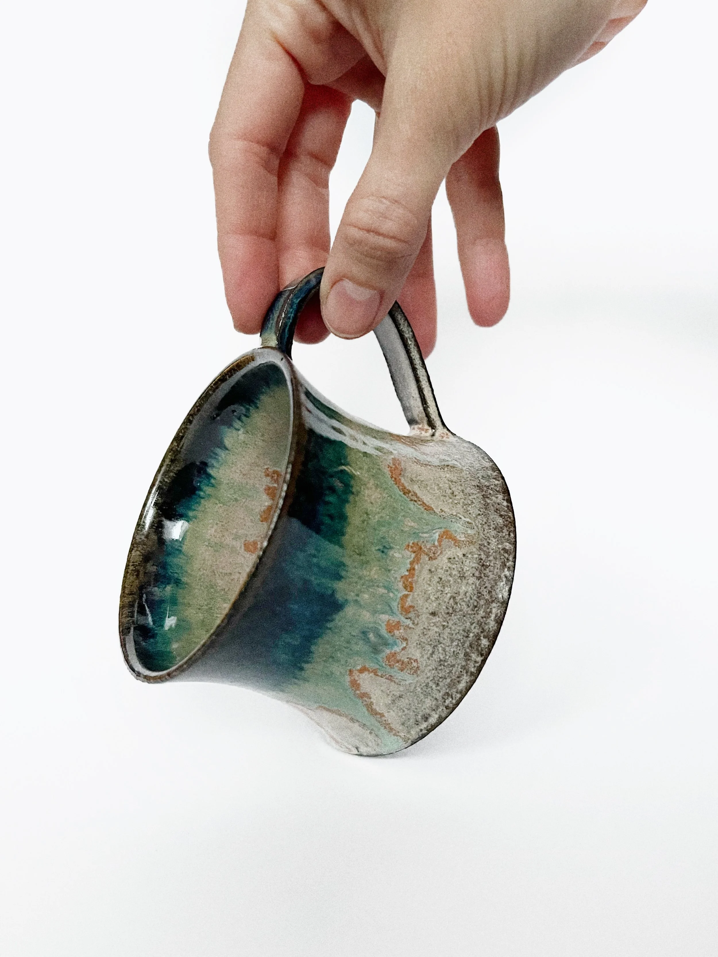 Tall curved mug in Blush Rutile & Oribe