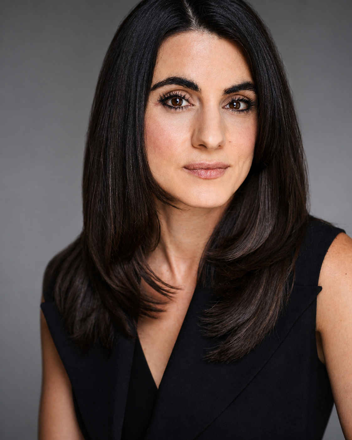 Professional headshot of British-Iranian TV actor Shireen Farkhoy