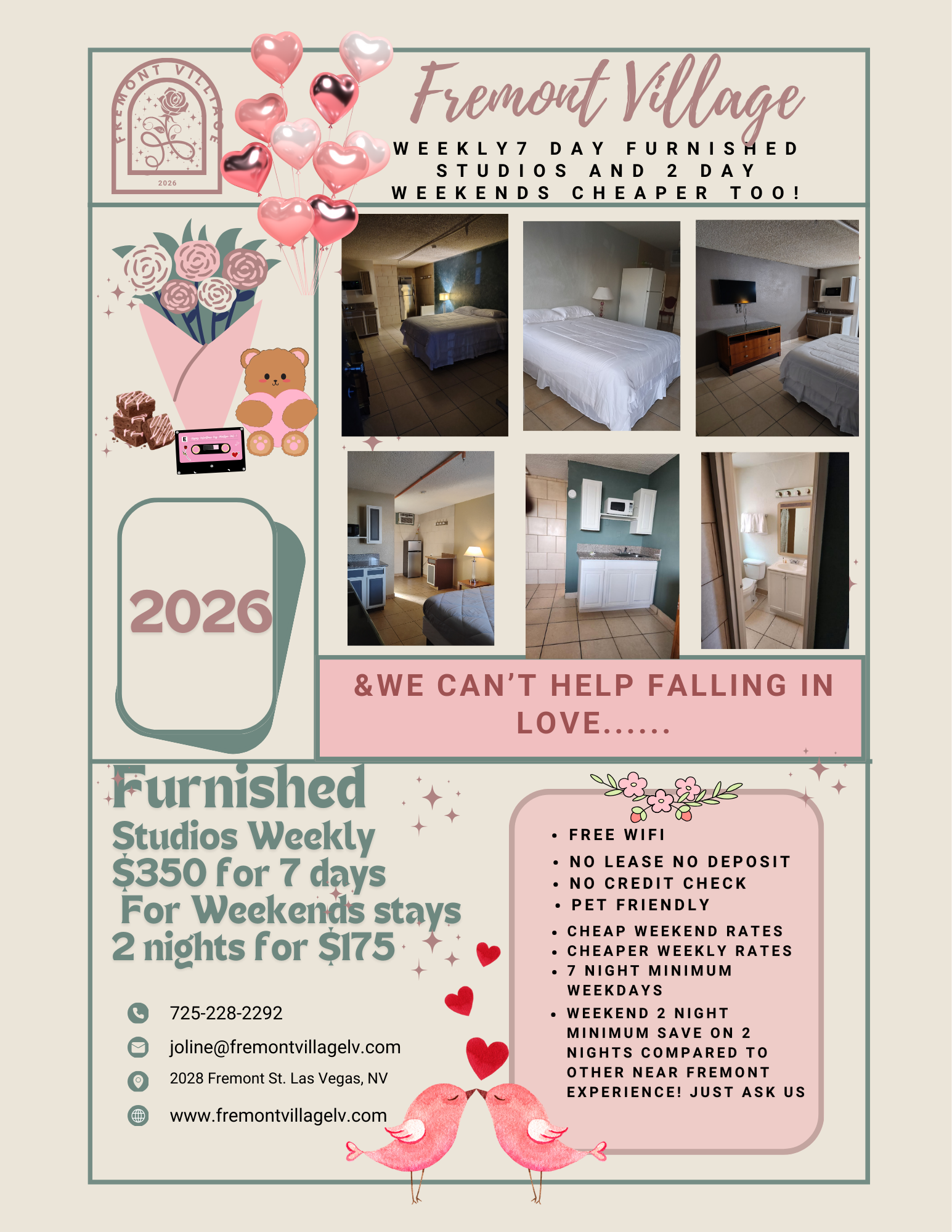 Enjoy an extended stay. Cheaper rates than anyone during local events in Downtown Las Vegas .