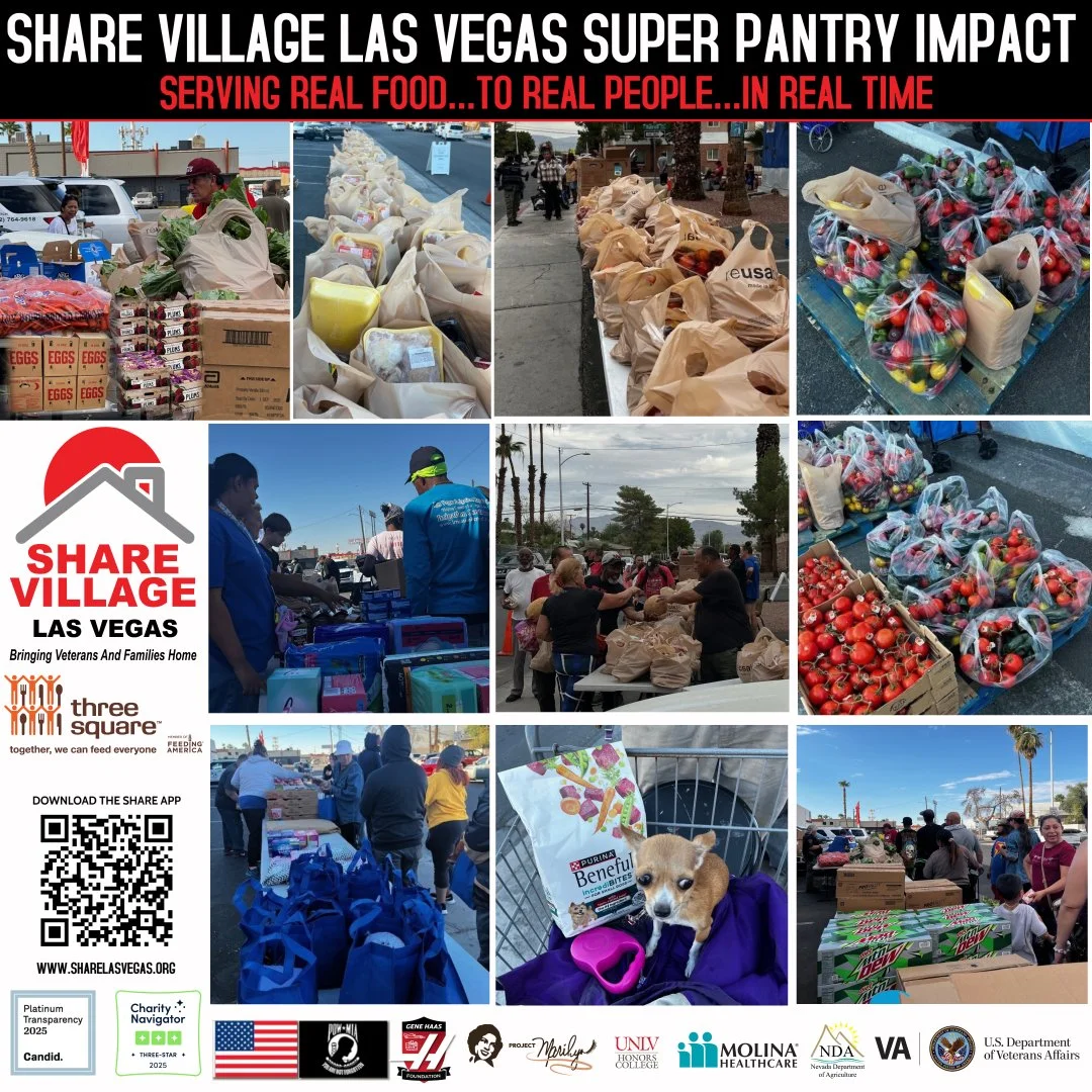 Big Food Pantry. Helping others help our guests.