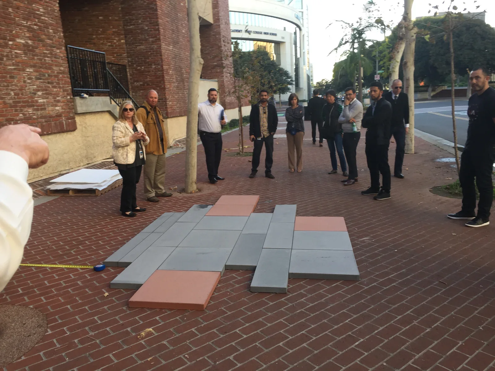 Proposed Paver Layout Demonstration – O.C. Street Car Project