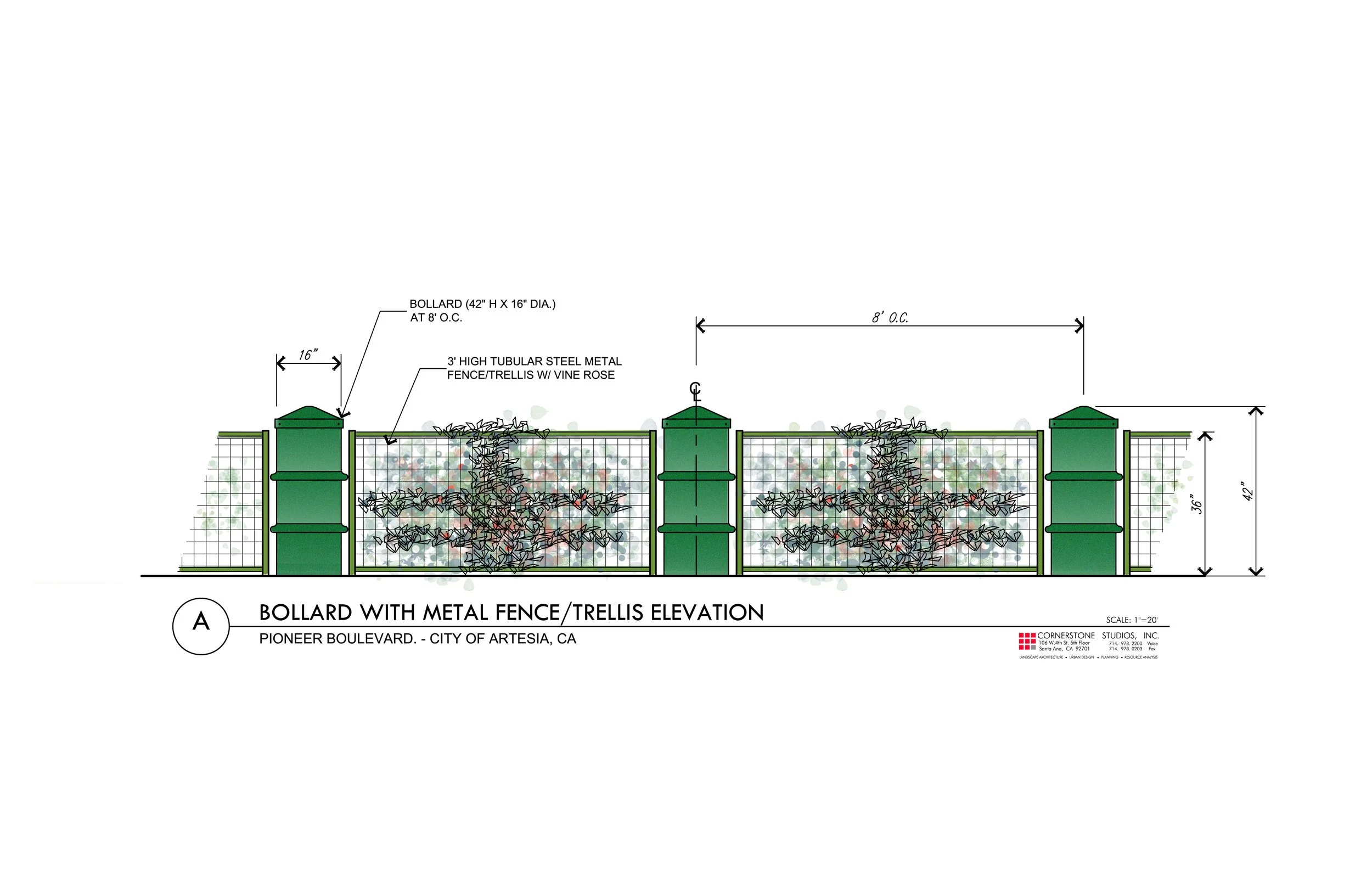 Pioneer Blvd Median Plaza