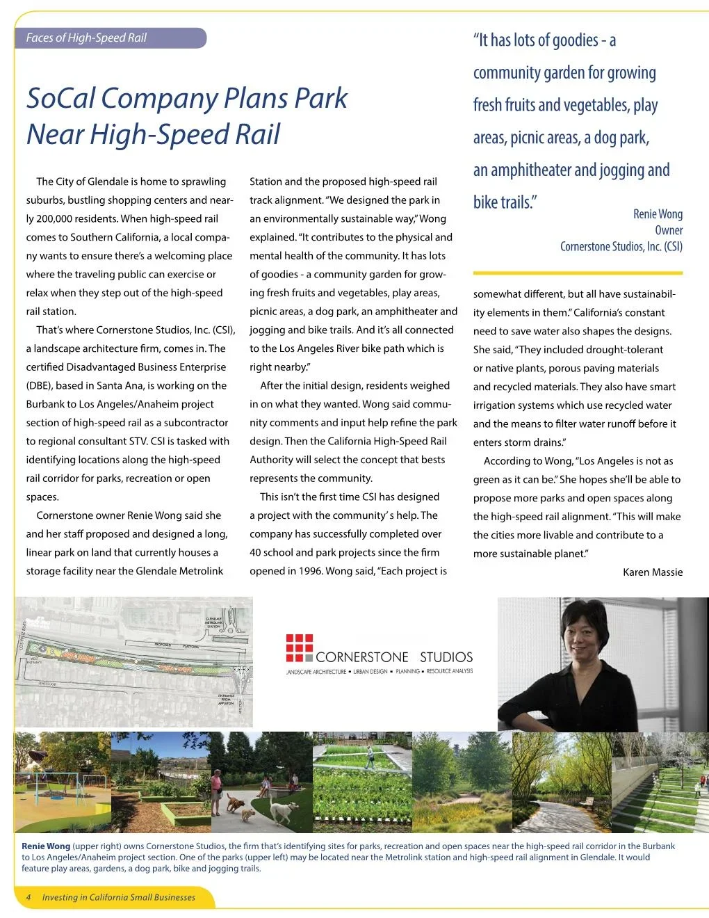 Featured in Small Business Newsletter by California High-Speed Rail!