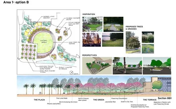 Civic center landscape enhancement