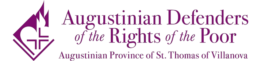 Logo and text of Augustinian Defenders of the Rights of the Poor, Augustine Province of St. Thomas of Villanova