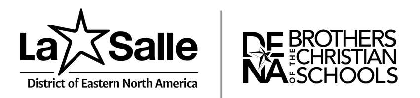 Logos of La Salle District of Eastern North America and of The Brothers of the Christian Schools.