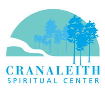 Logo of Cranaleith Spiritual Center with trees and landscape