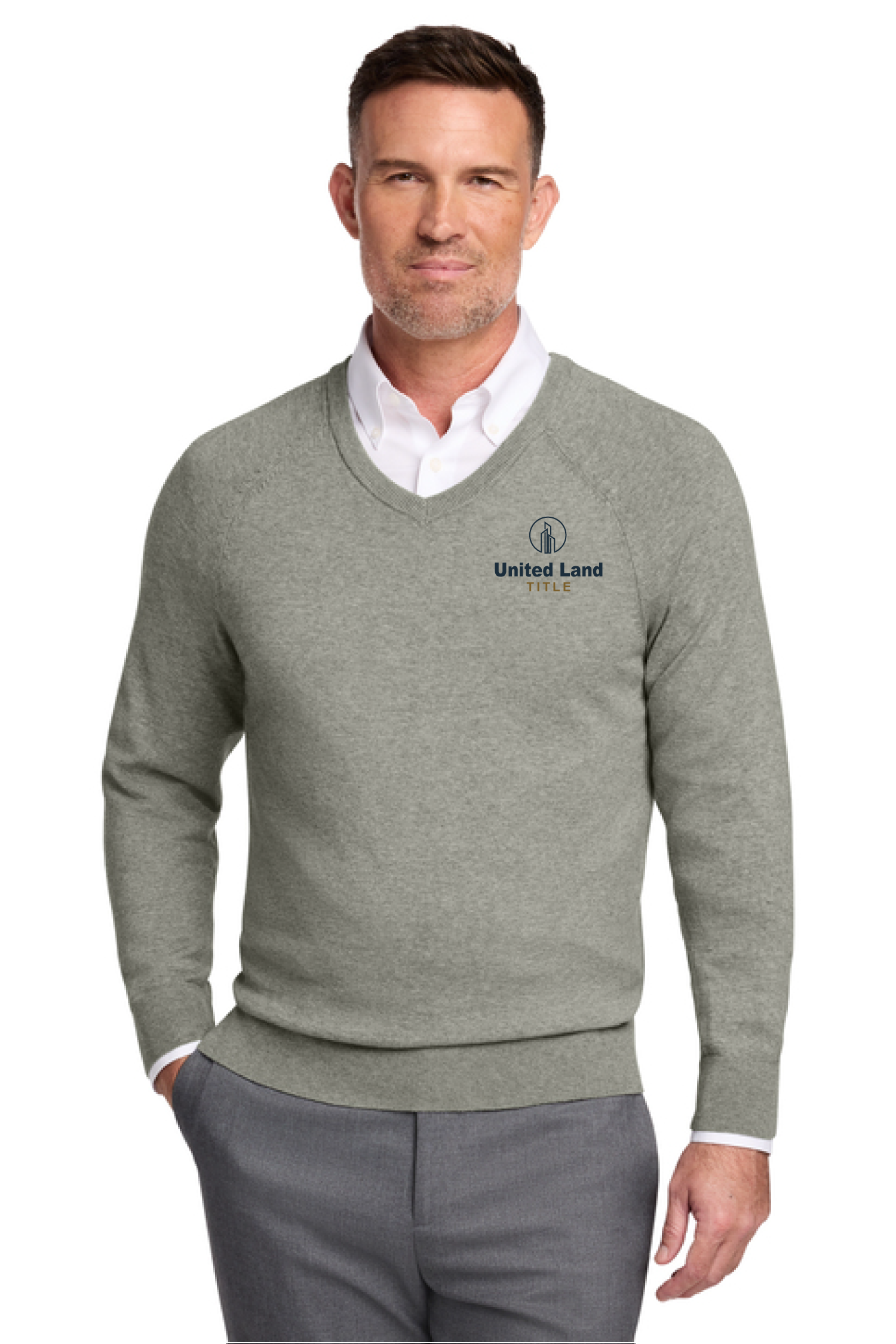 Brooks Brothers® Cotton Stretch V-Neck Sweater