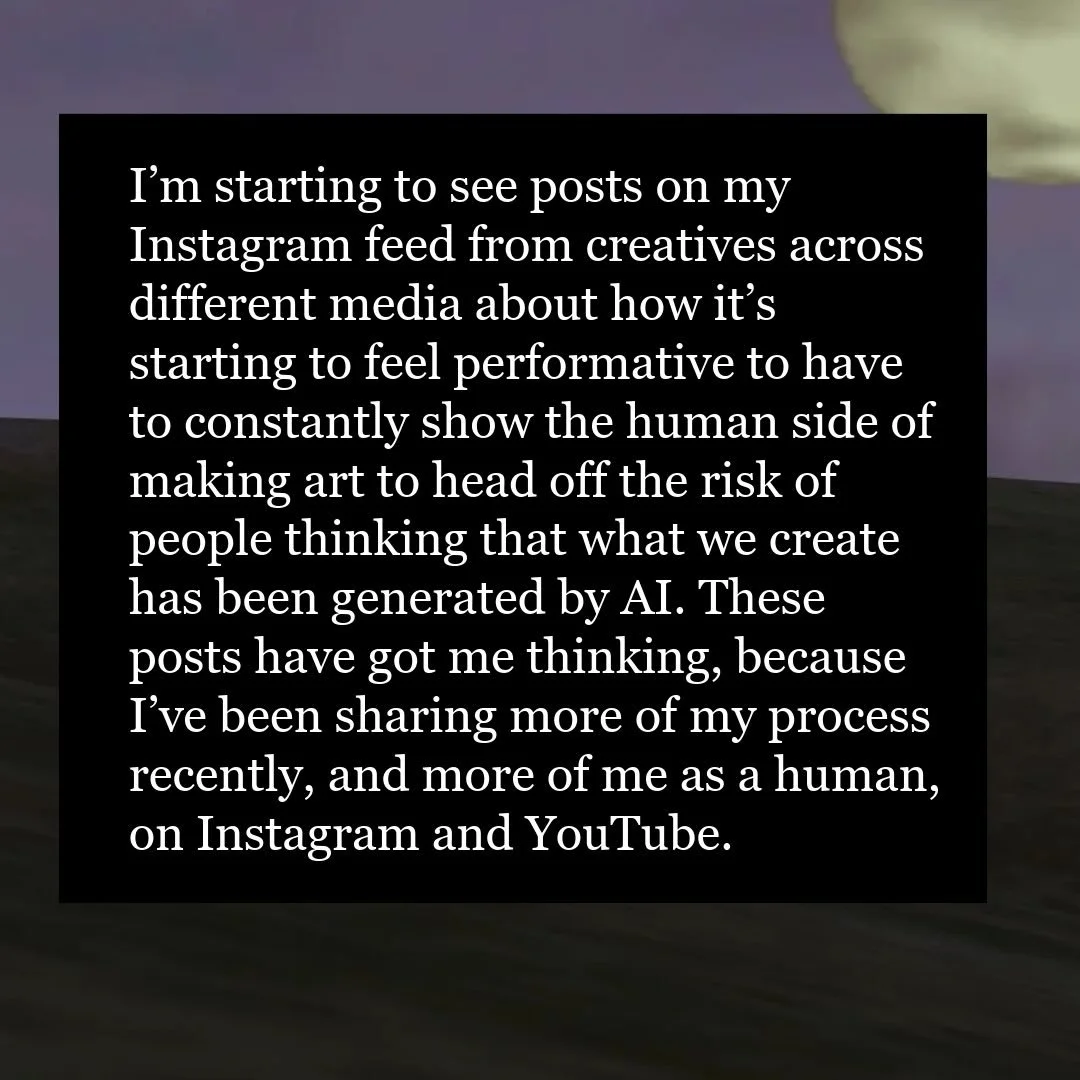 Short essay on performing the human side of things for the algorithm. More like this on the Substack. 

#creativity #essay #music #ocarinaoftime
