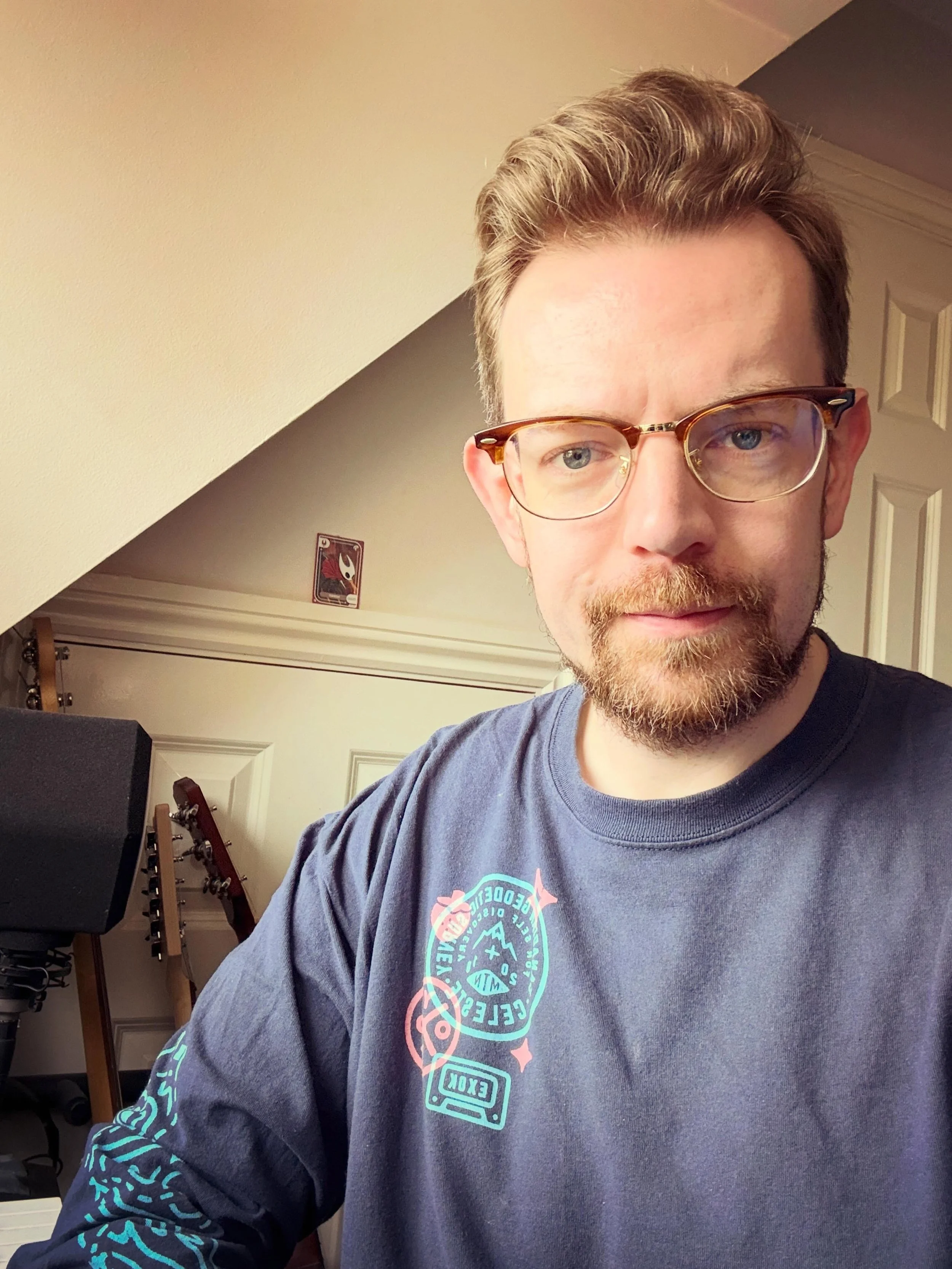 Some wise guy pointed out that I wore the same shirt in my last three reels, so here is a post to prove that I have other shirts. This is my fave, courtesy of @exok.games 🤘
