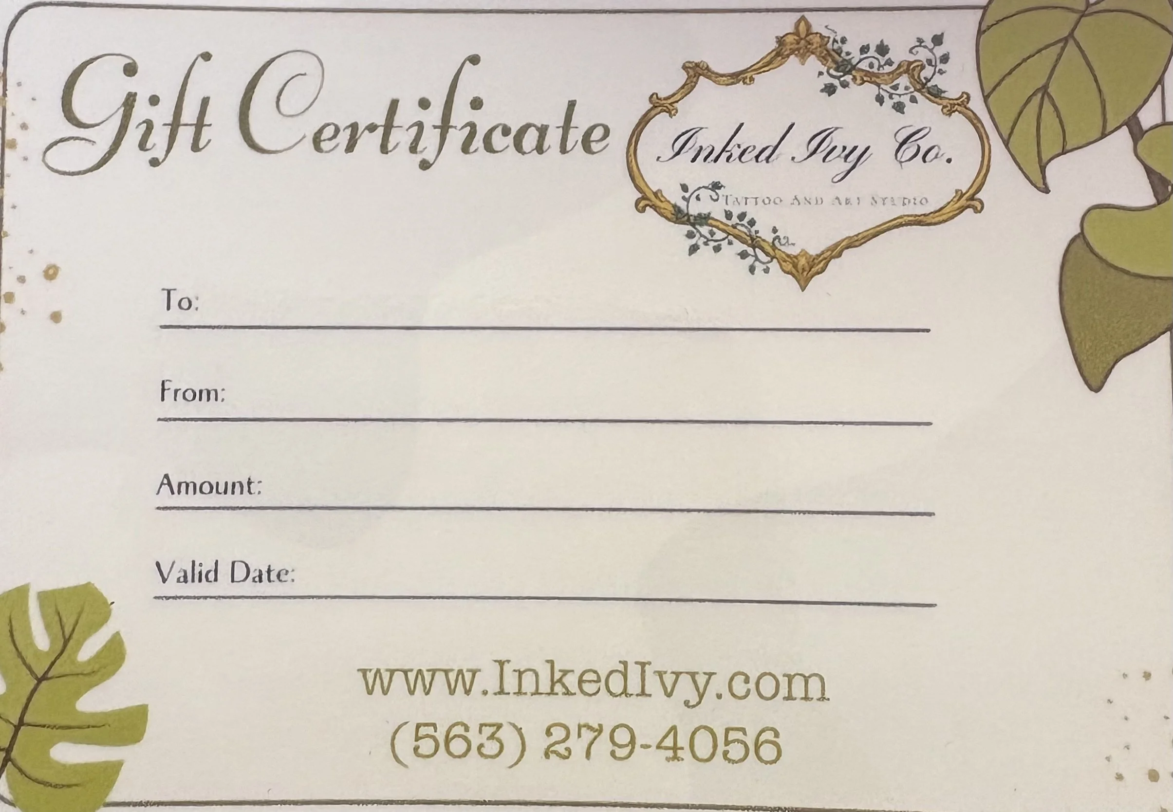 Gift Certificate