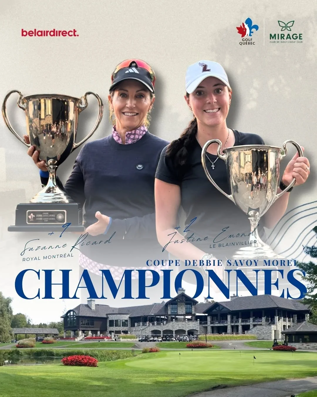 Justine Emond championne de la Coupe Debbie Savoy Morel après une prolongation