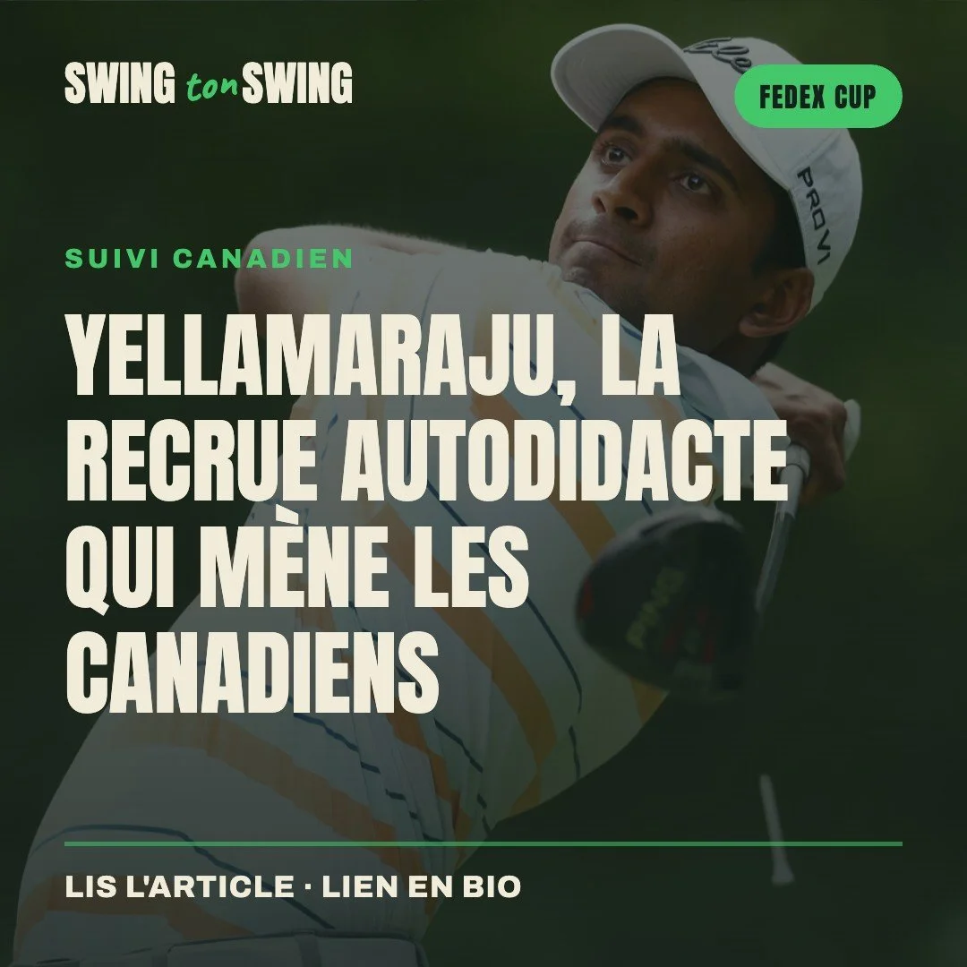 Le meilleur Canadien au classement FedEx a appris son swing sur YouTube avec des b&acirc;tons lou&eacute;s. Jamais une le&ccedil;on, pas d'universit&eacute;, pro &agrave; 19 ans. Sudarshan Yellamaraju s'en va aux s&eacute;ries. 

Article complet dans