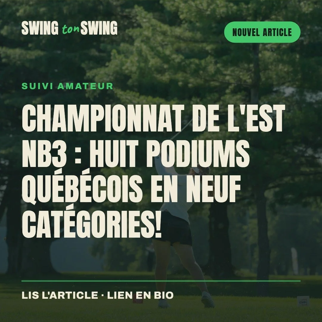 Le circuit junior Notah Begay III s'est arr&ecirc;t&eacute; chez nous, au Griffon des Sources, et nos jeunes ont livr&eacute; : 8 podiums qu&eacute;b&eacute;cois en 9 cat&eacute;gories. 🤯⛳

Charly Pinel 2e en &Eacute;lite. Phillip B&eacute;langer 2e