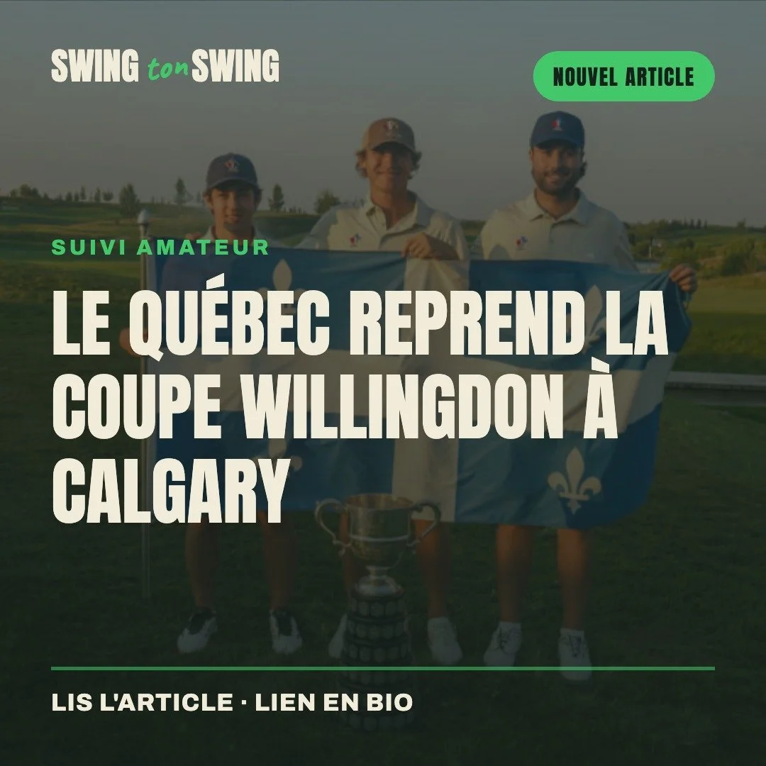 Le Qu&eacute;bec a gagn&eacute; un championnat national de golf il y a une semaine. 🇶🇨🏆

Tu ne l'as pas su? Normal. Presque personne ne l'a rapport&eacute;.

Le 28 juillet &agrave; Calgary, Jean-Philippe Parr, &Eacute;loik Bertrand et Guillaume Pa