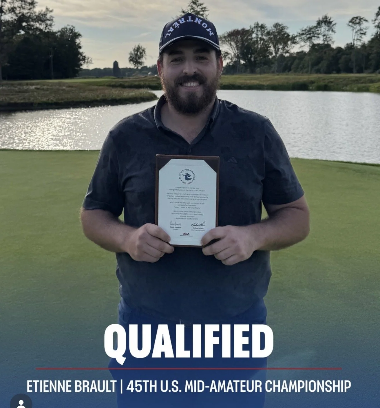 Étienne Brault se qualifie pour le U.S. Mid-Amateur 2026, et il va jouer le Lido