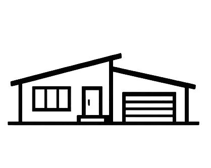 Modern single-family home design.