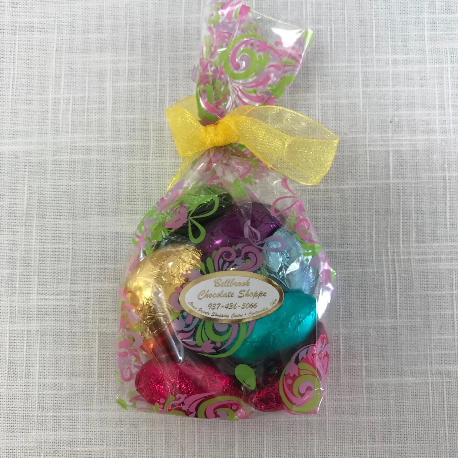 Bags of foil wrapped eggs