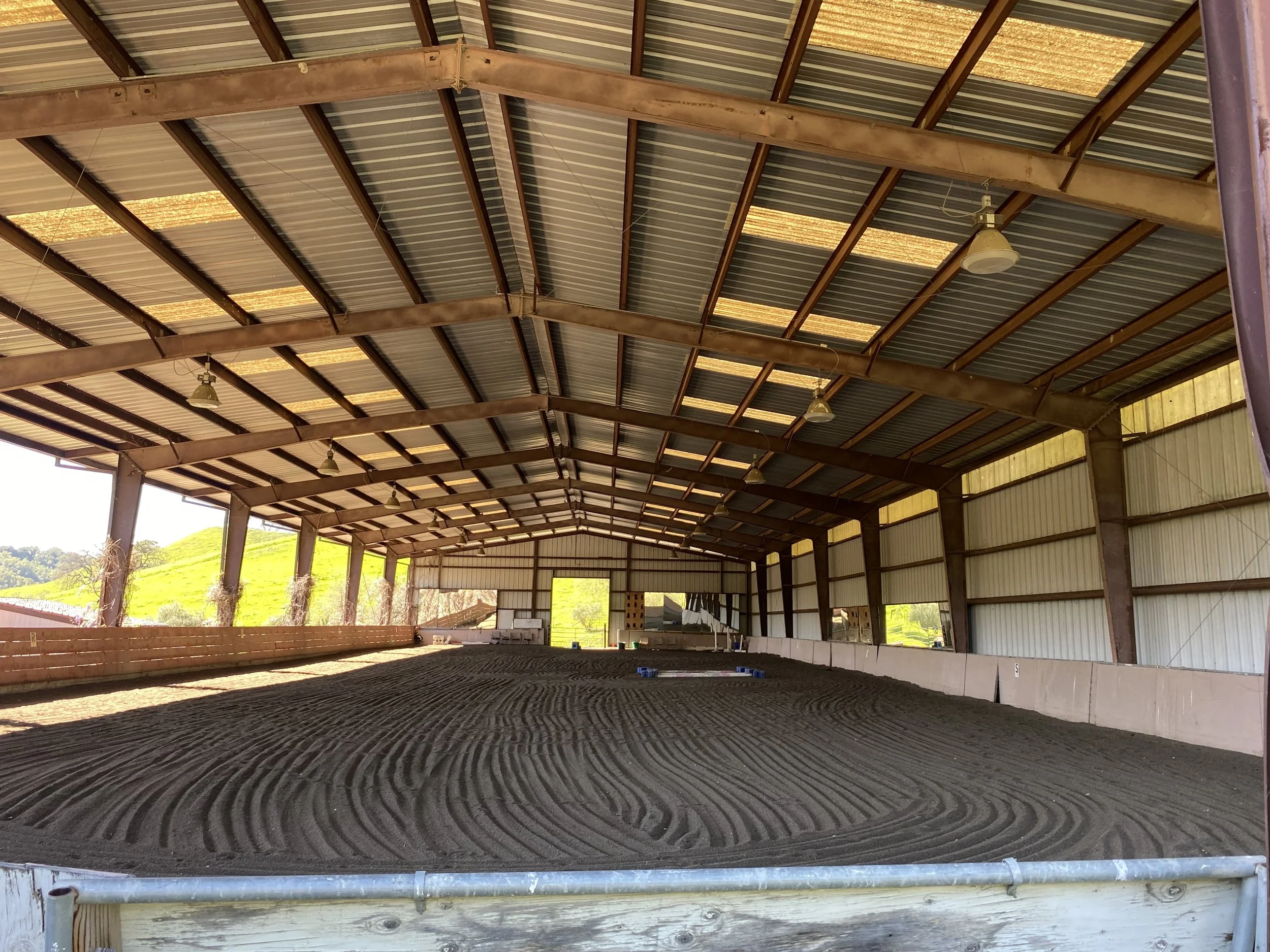 short end and long side mirrors at True North Horse