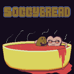 bread in a hot bowl of red soup