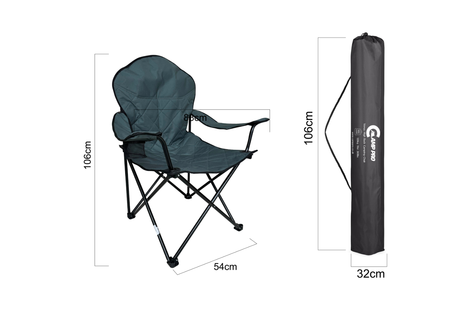 Camp Pro Venus High Back Camping Chair (6).png