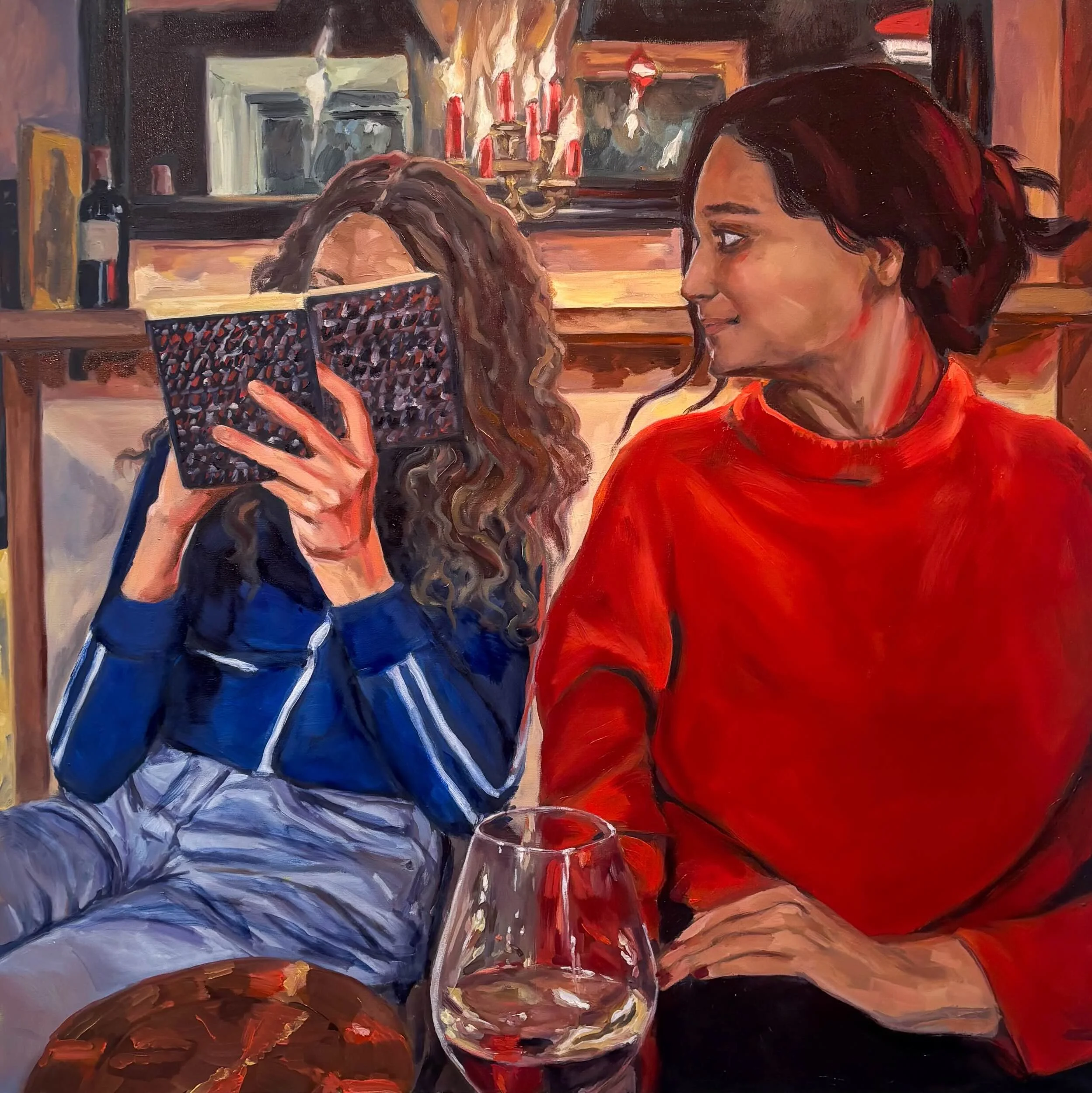 Your Vienna, Oil on Canvas, 48 x 48"