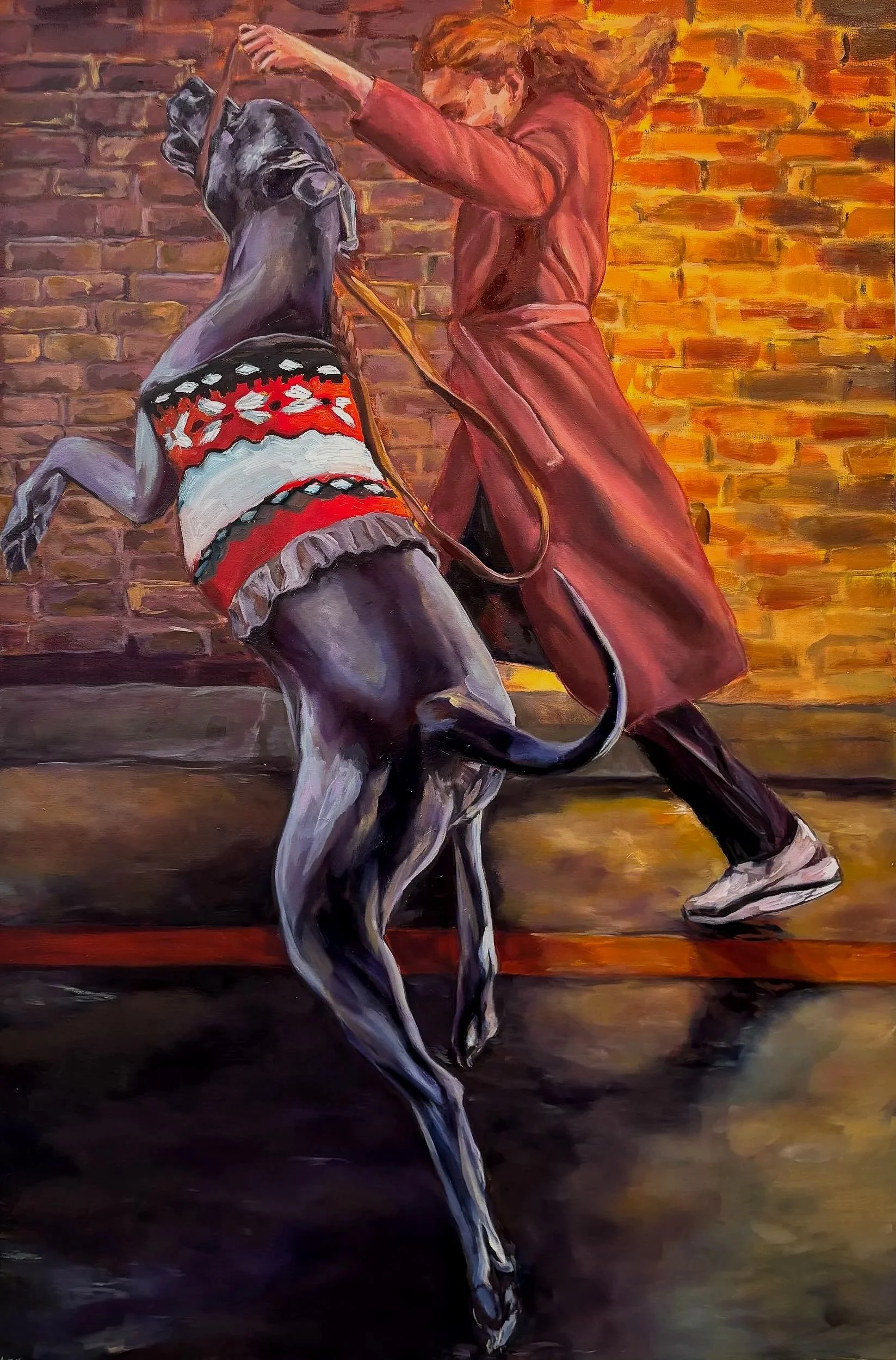Can You Feel Our Hunger?, Oil on Canvas, 72 x 48"
