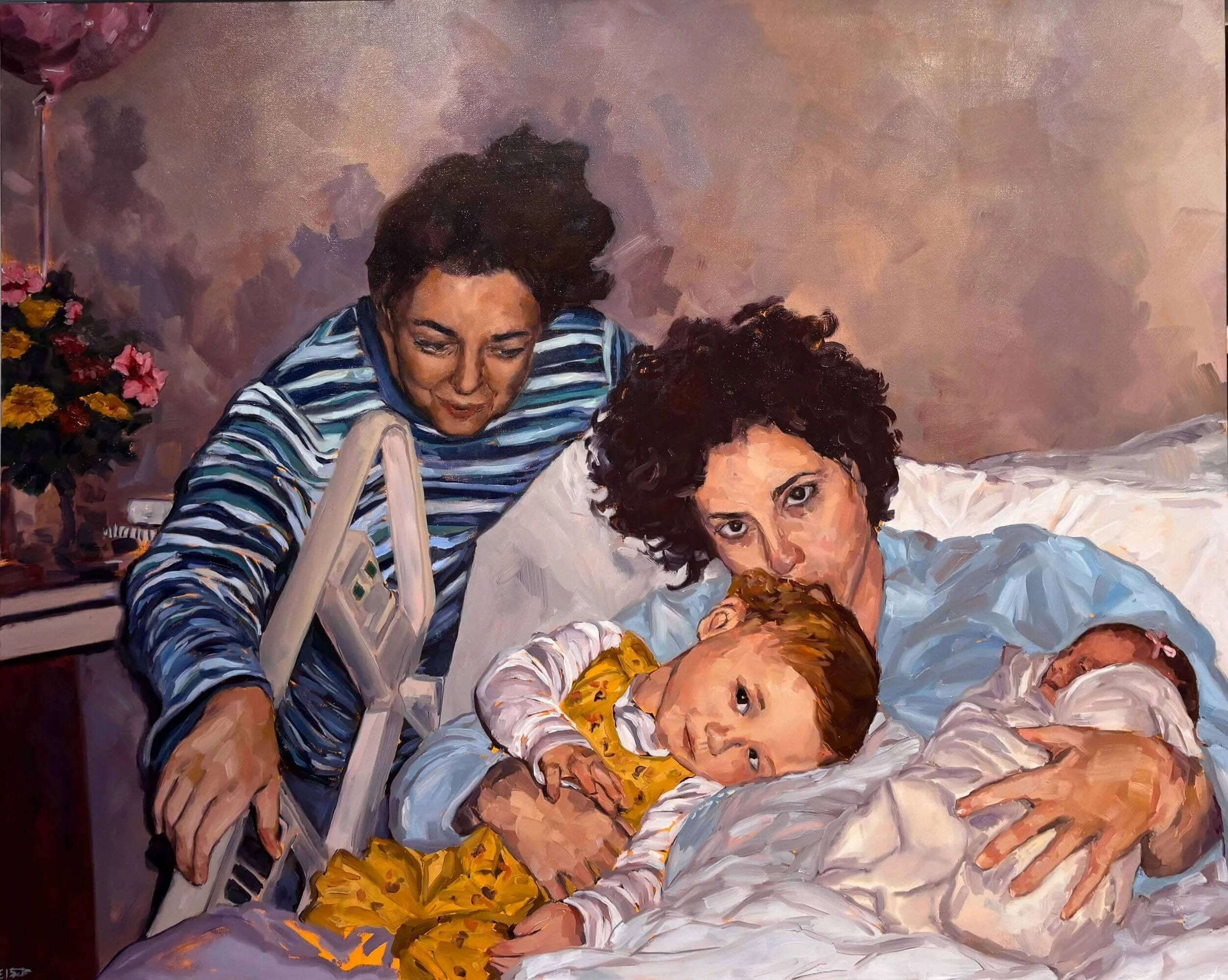 Mother Flame, Oil on Canvas, 48 x 60"