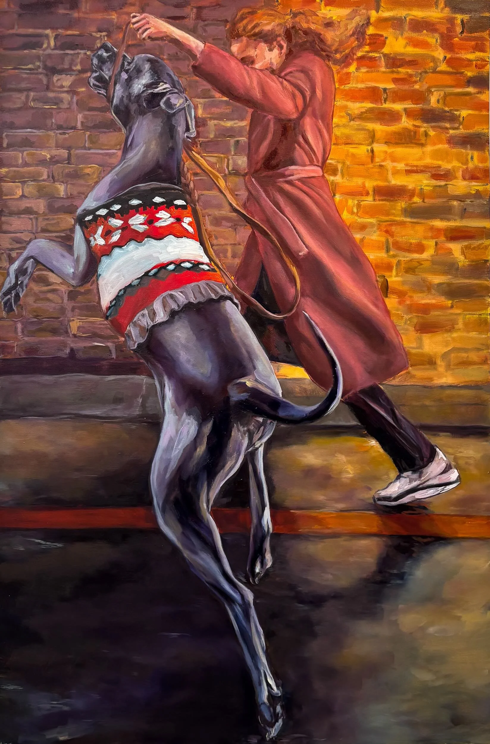 Can You Feel Our Hunger?, Oil on Canvas, 72 x 48"