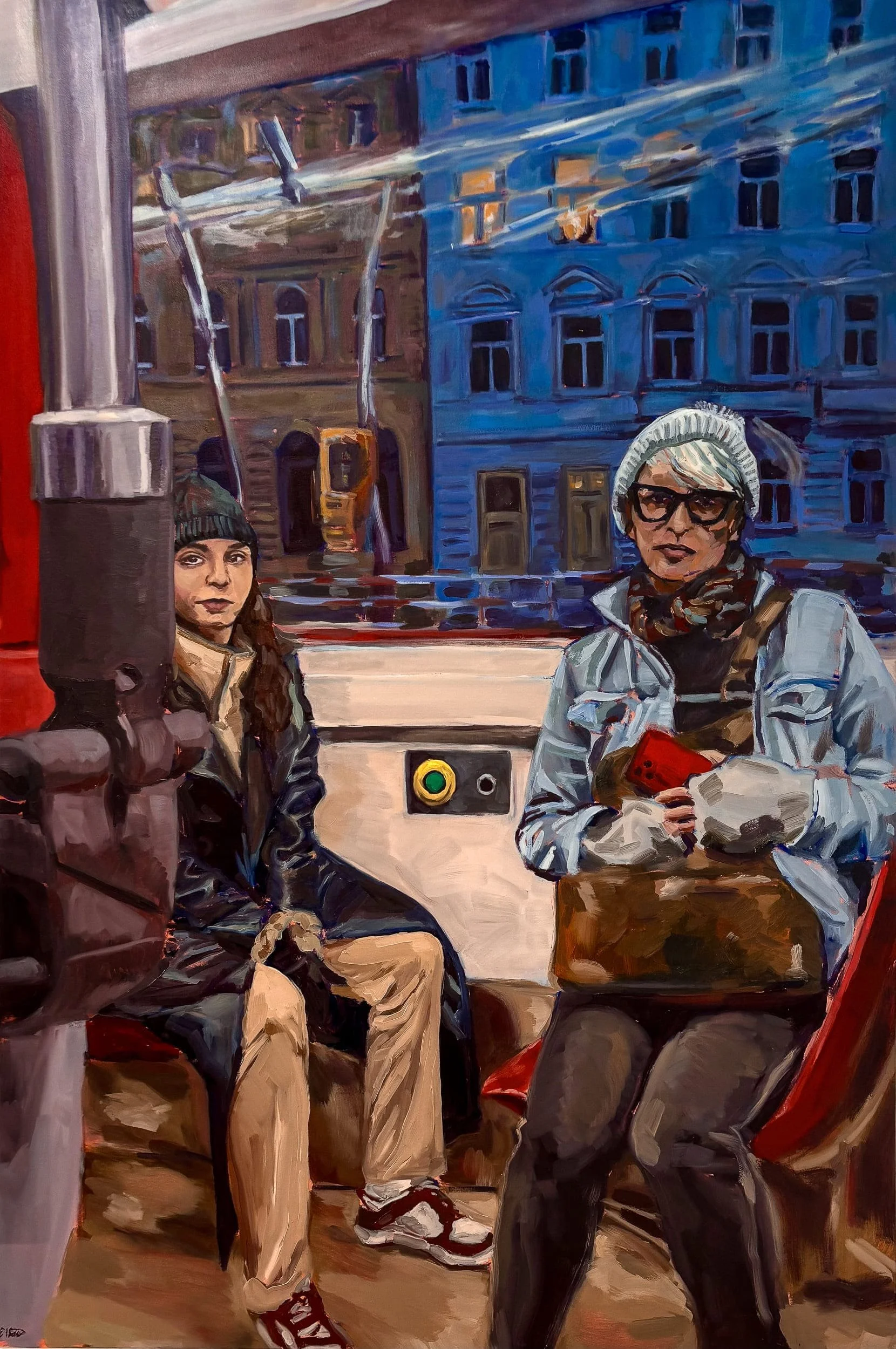 Can You Feel Us, Watching You Back?, Oil on Canvas, 72 x 48"