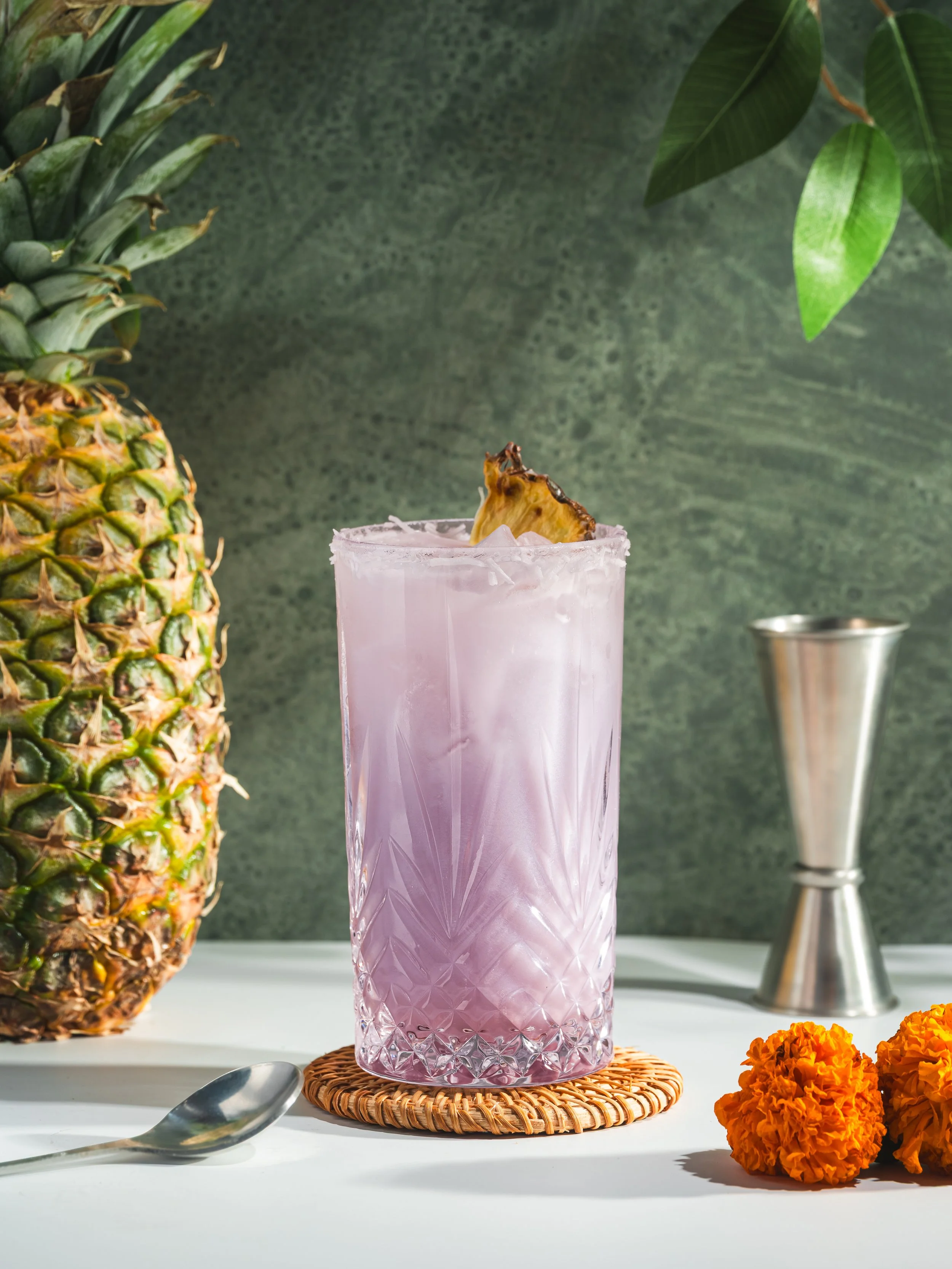 Purple Ube Colada Cocktail