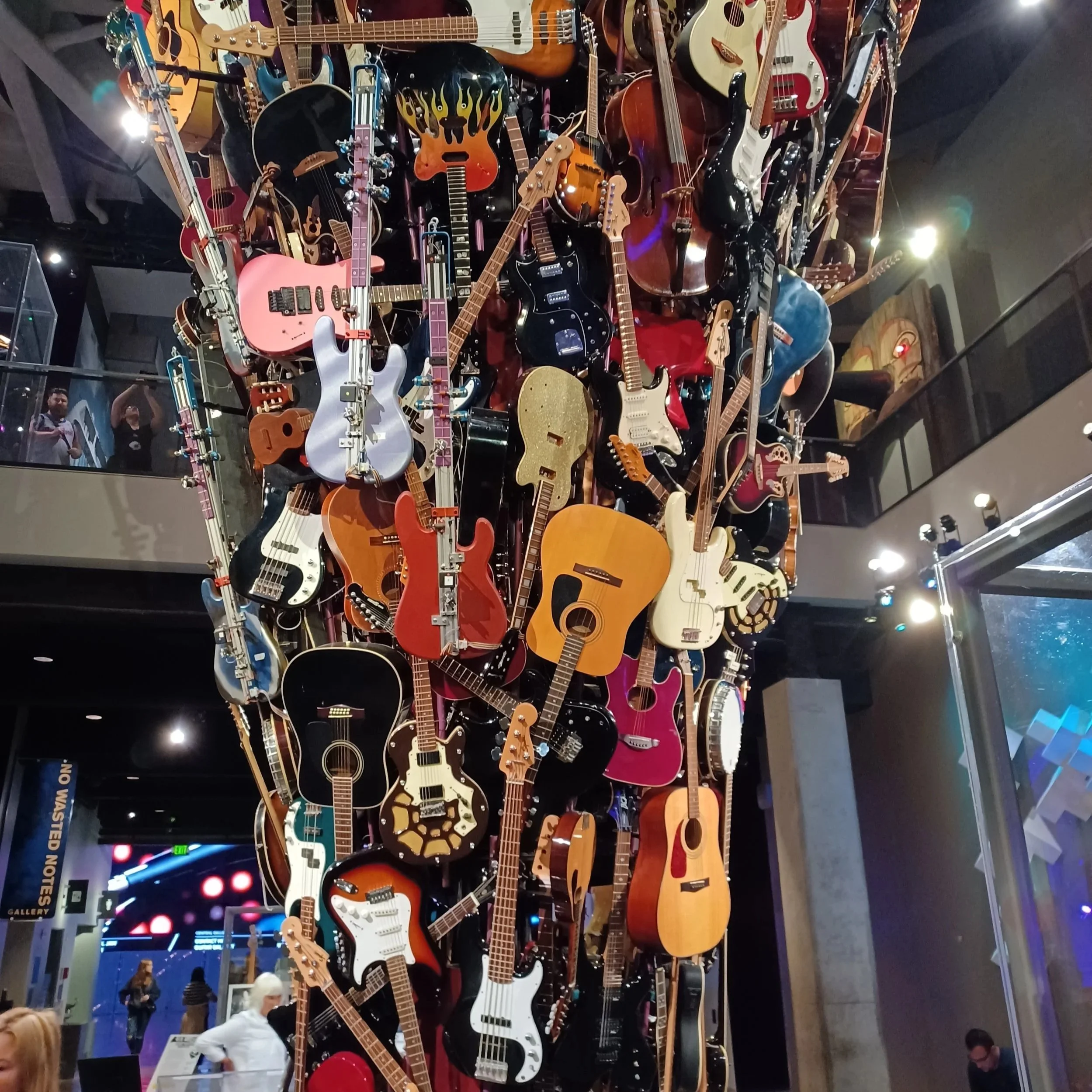 Guitar Sculpture in Seattle's Museum of Pop Culture