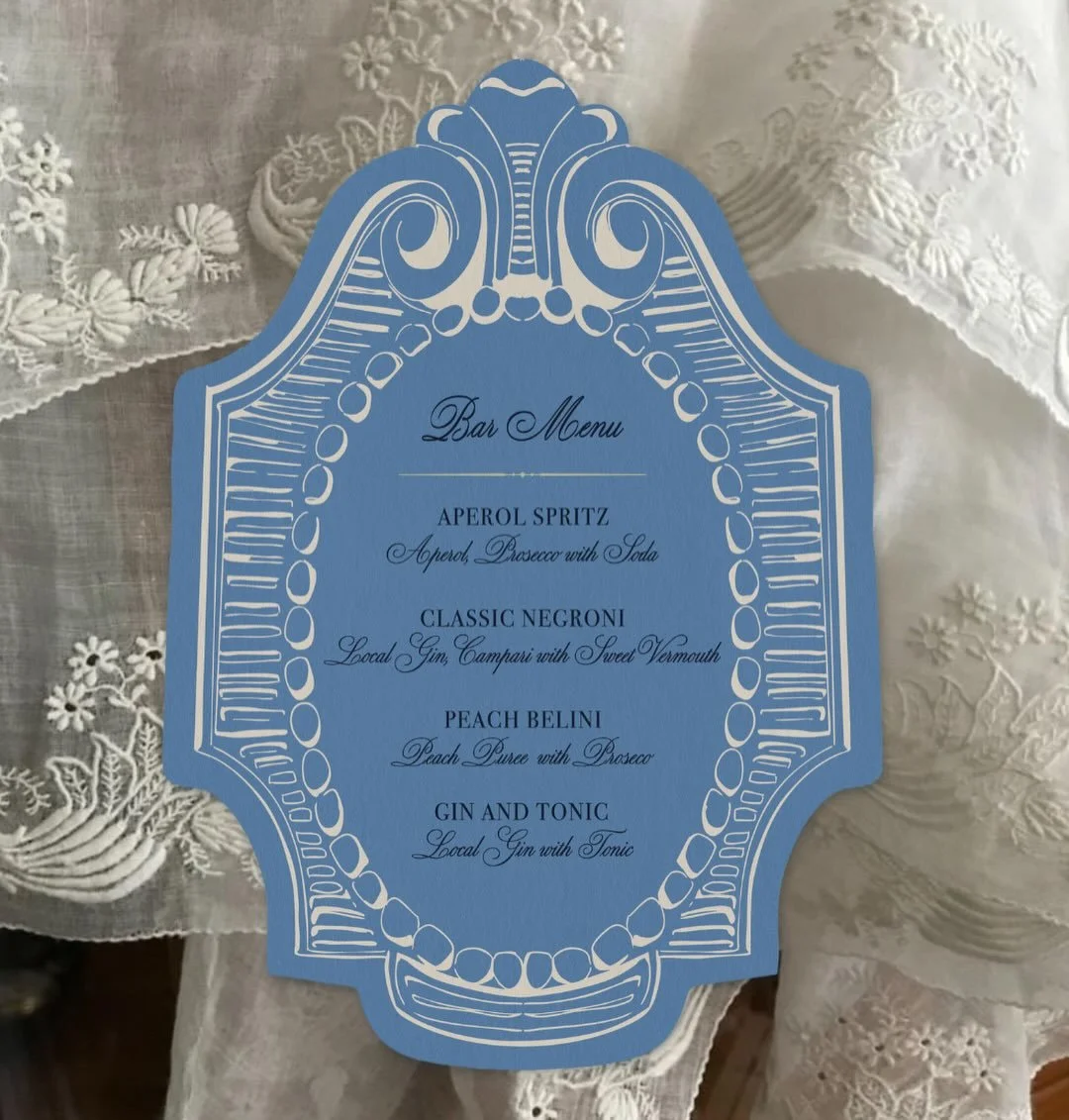 Tuscan green is classic. Tuscan Blue? What a statement. Day Of designs by @studiofarris

_

#weddingstationery #luxury #customstationary #luxurywedding #luxurylifestyle