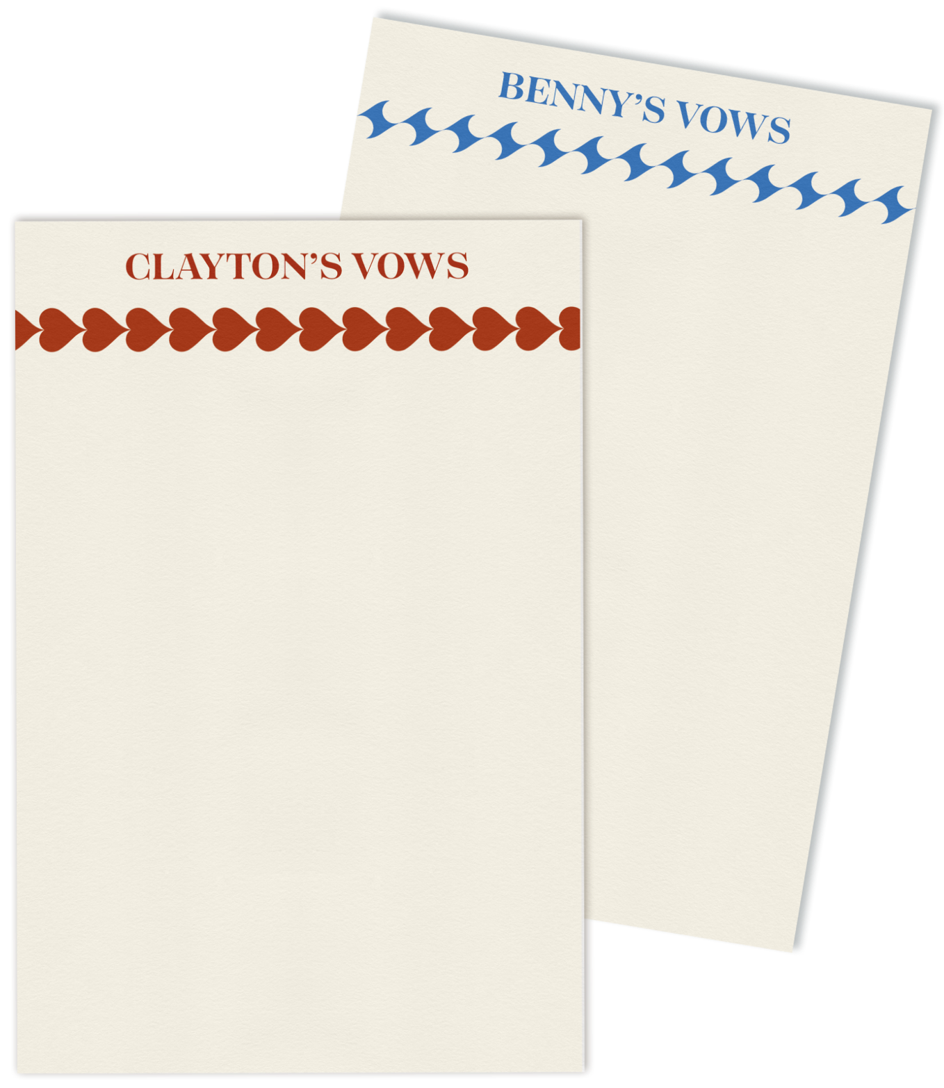 designs for vow sheets with hearts