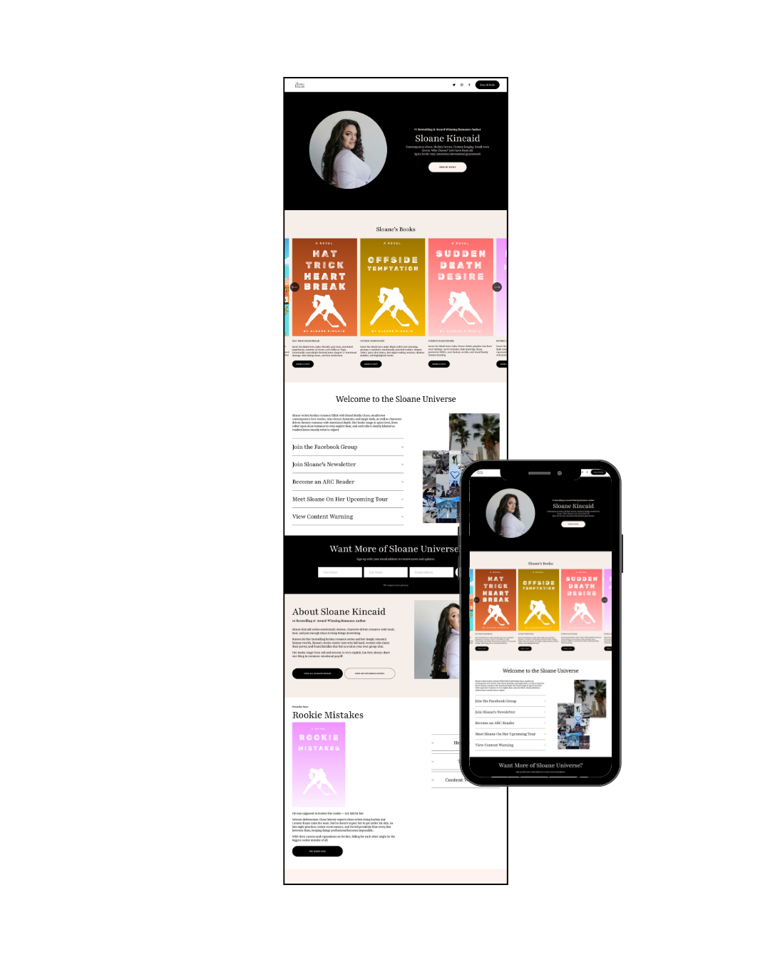 Contemporary Romance Landing Page