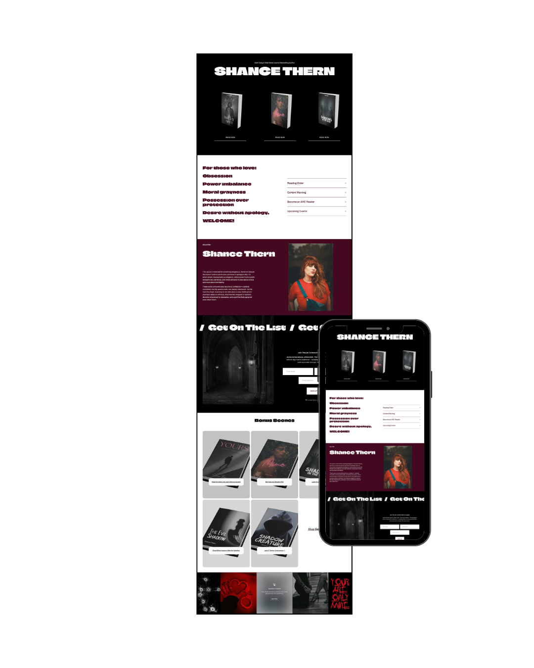 Faint of Heart Landing Page Need Website Template