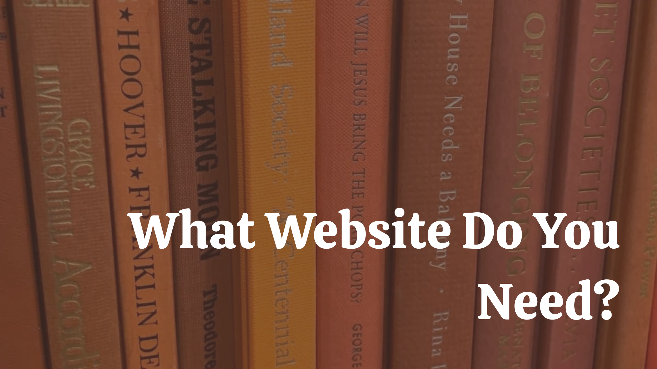 What Website Do You Need?