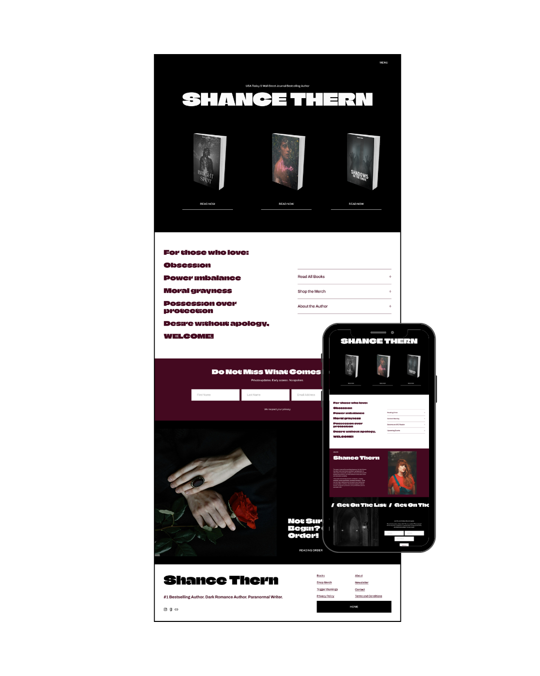 Faint of Heart Multi Page Website Template