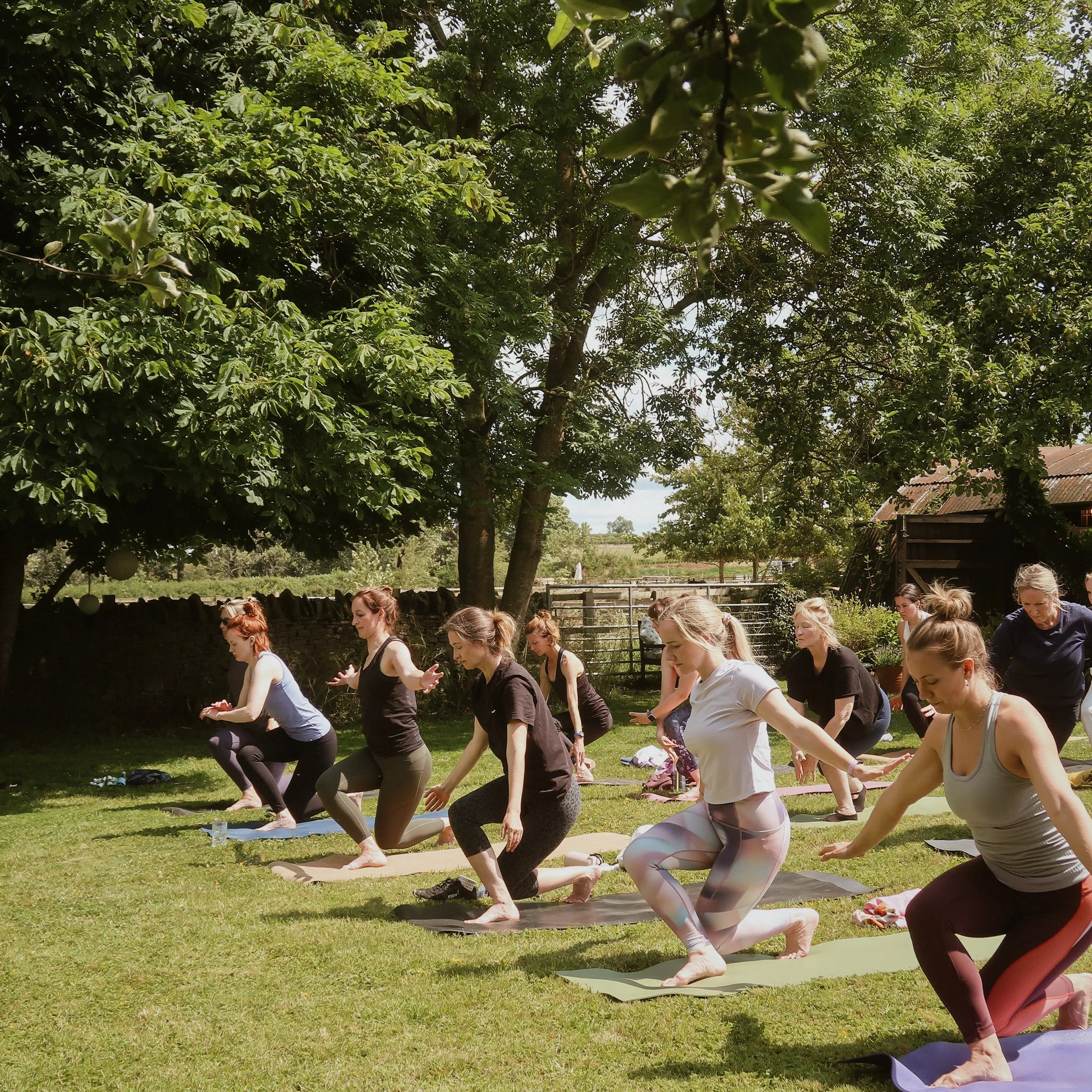 The orchard morning of movement - with Rhi from Fluid Fox Yoga and Char from Fit4Life. A morning of Yoga and Strength work in a local Cotswolds orchard.