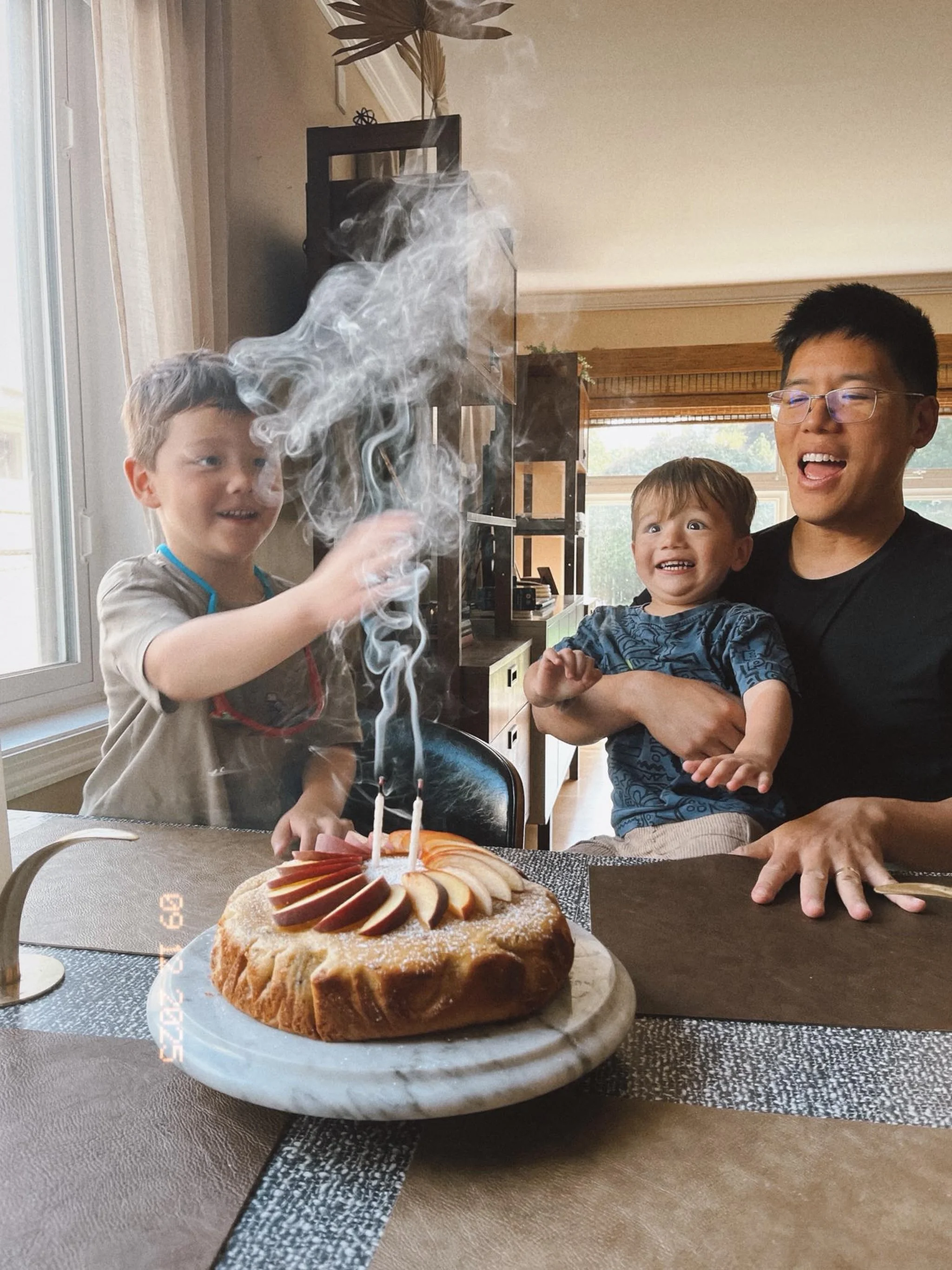 So this was shot on my phone but I share it here because I love how it shows a glimpse into the personality of my kids ☺️.
My younger son shows all of his emotions in his face and then cakes a little extra on sometimes for effect (I believe this expr