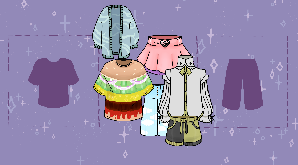 I drew different items of clothing for the Laundry minigame.